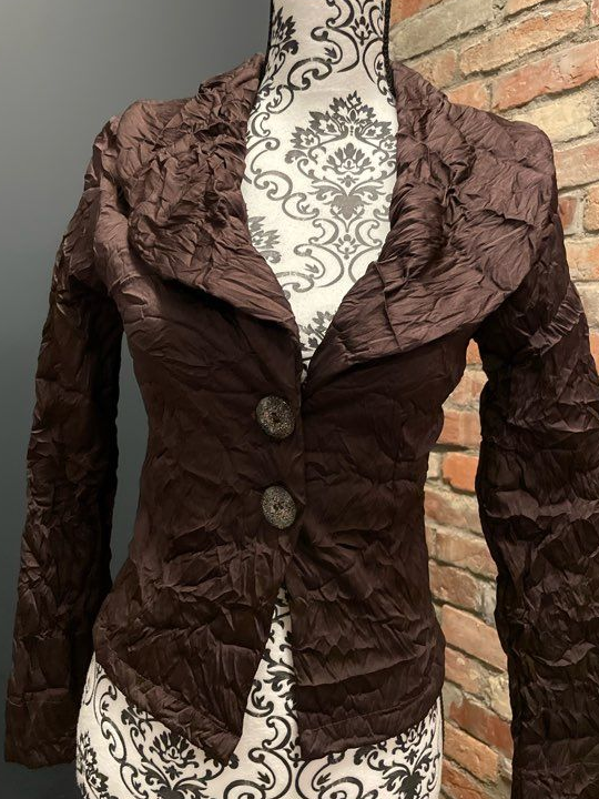 Veste jeans legatte brune taille 38 comme neuve