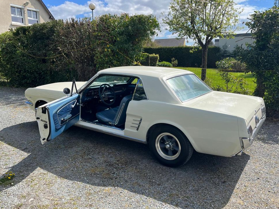 Ford mustang 1966 V8 white Wimbledon