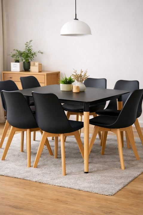 🔥 Table à Manger + 4 chaises Scandinave NEUVE 🔥