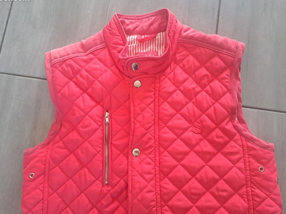 Veste sans manches matelassé rose/corail Taille M