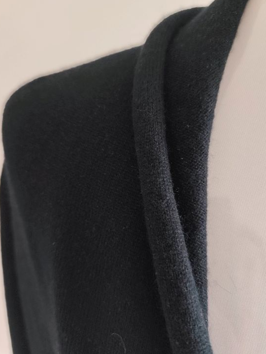 Pull noir col châle croisé - Maison 123 - Maille très douce Taille 40