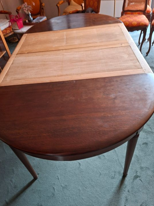 Table de salle à manger[115-315cm] + 6 chaises regences