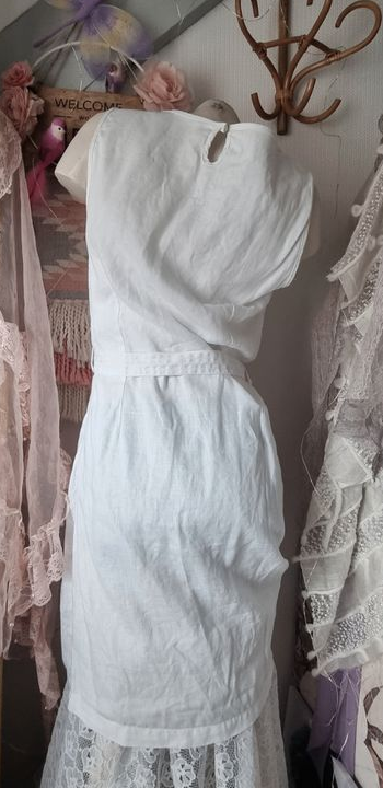 🤍 Robe blanche lin TIME AFTER TIME t.40