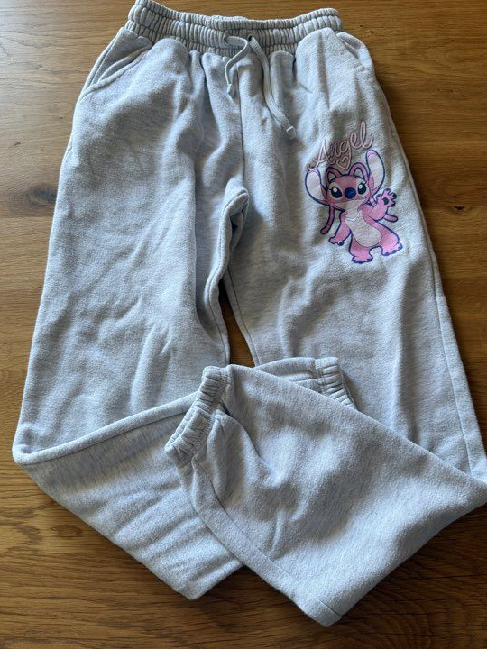Bas de jogging gris Angel de Stitch 11-12 ans