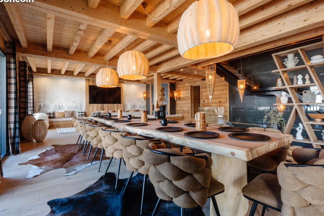 Chalet 5*, 14 personnes, au pied des pistes, avec Spa, Sauna, Hammam et Cinéma - SFL / Valmorel - Savoie