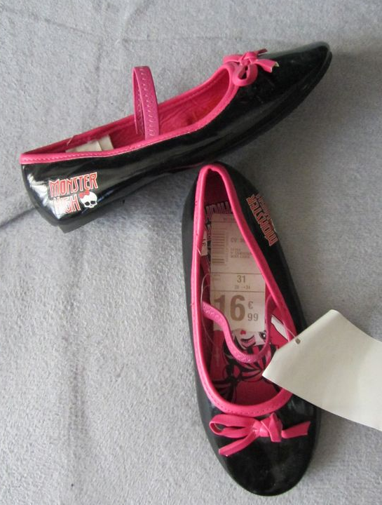 Ballerine monster high neuve pointure 31