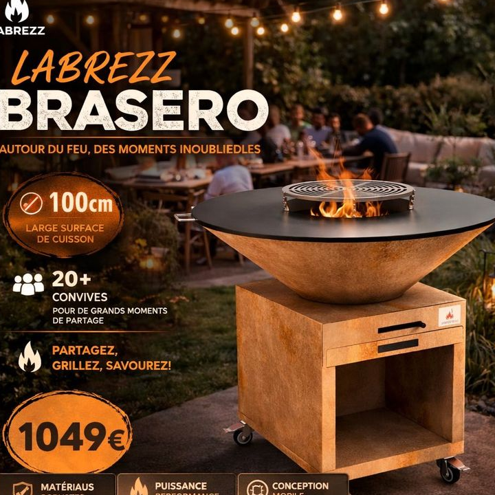 Brasero Corten Acier Épais Déstockage
