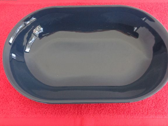 Grand Plat au Four- Porcelaine bleu-