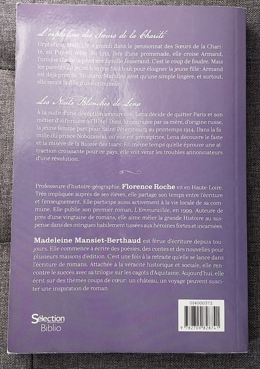 L'orpheline des soeurs de la charité - les nuits blanches de Lena - collection biblio n°5 et n°135 - sélection destins de battantes (1 volume)