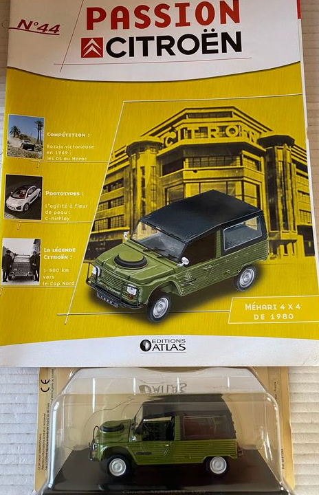 Véhicule Miniature Citroen Méhari 4x4 de 1980 1/43