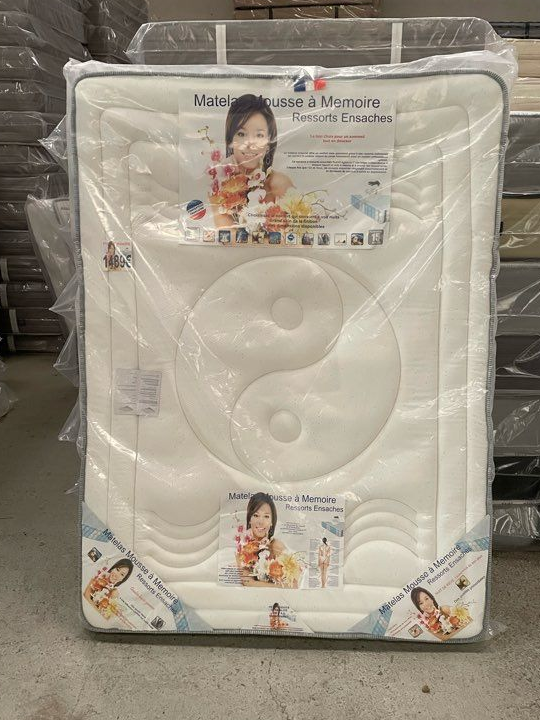 MATELAS SOMMIER & PIEDS 140x190 160x200 LIVRAISON GRATUITE