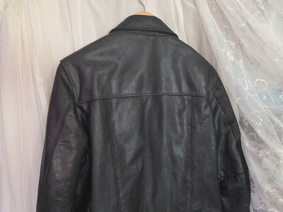 Blouson cuir noir 