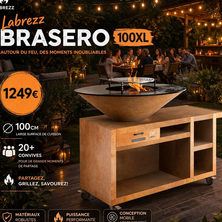 Brasero Corten Acier Épais Déstockage