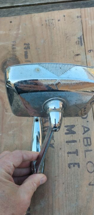 Rétroviseur chromé Renault 4/Renault 8/Dauphine