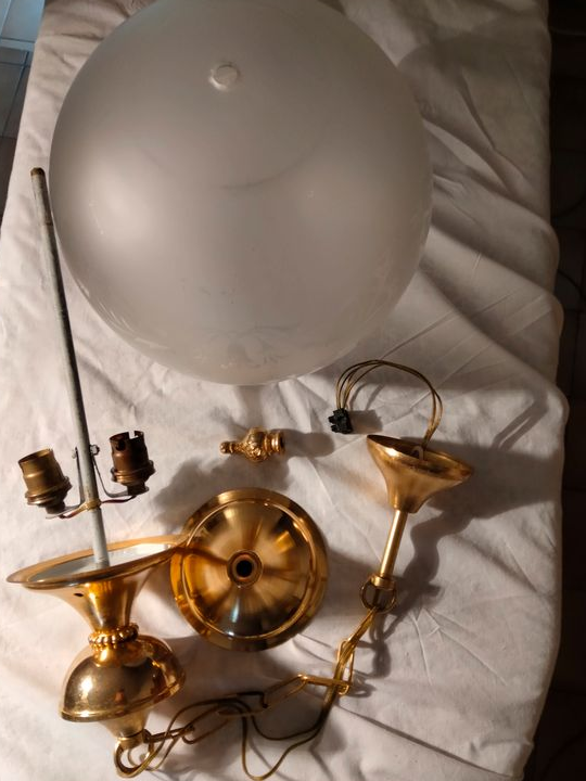 Lustre boule ancien