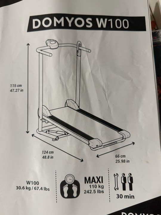 Tapis de marche domyos