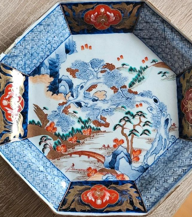 Assiette japonaise signée années 1950