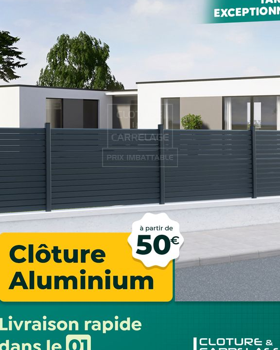 Destocakge Clôture aluminium 🔨🌺