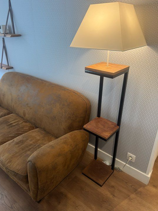 Canapé + lampe étagère