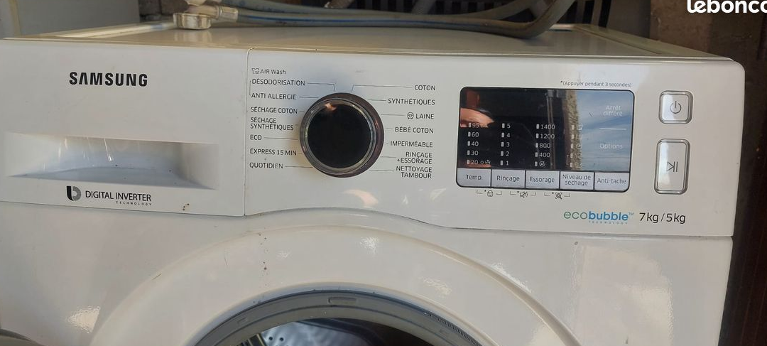 Laveuse-sécheuse Eco bubble Samsung 8kg