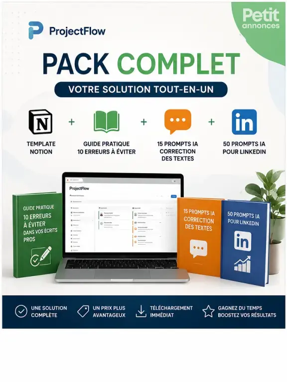 ProjectFlow – Pack Complet 4 Produits