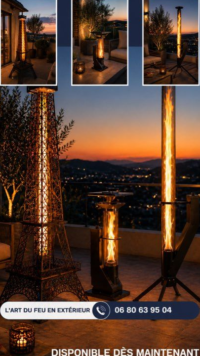 Poêle pour terrasse, jardin et véranda