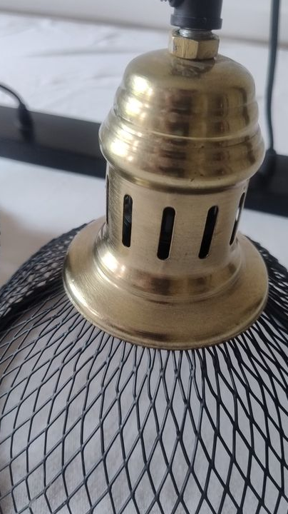 Suspension luminaire noire deco industruel