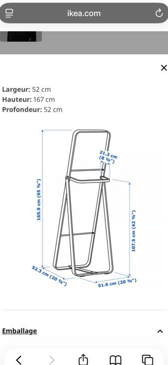 Miroir IKORNNES IKEA - 50