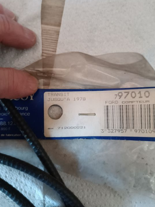 Câble compteur Ford Transit jusque 1978