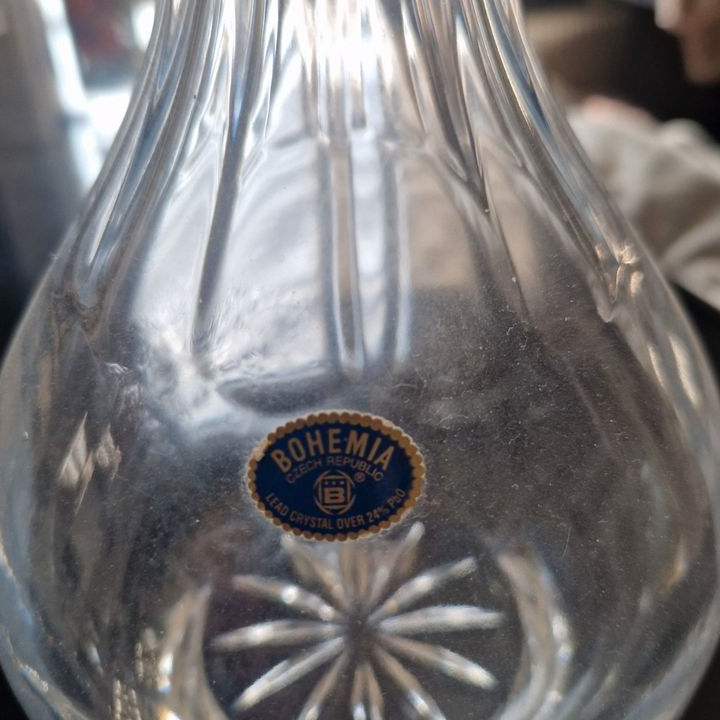 Carafe en cristal de bohèmia