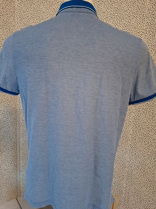 Hugo Boss polo homme bleu mercerised regular fit premium